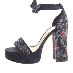 Alexandre Birman Printed Floral Accent Sandals